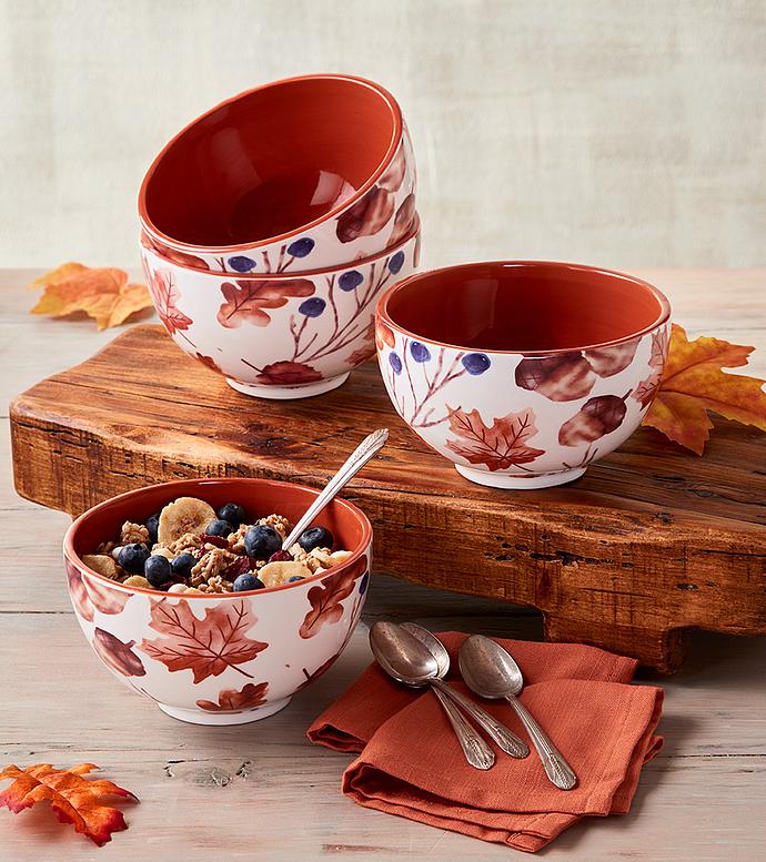 Fall Leaves Bowls - Set of 4